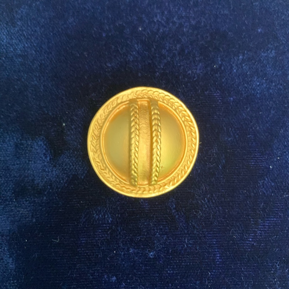 24k Gold-Plated Pre-Columbian Pin by Bisucol Ltda